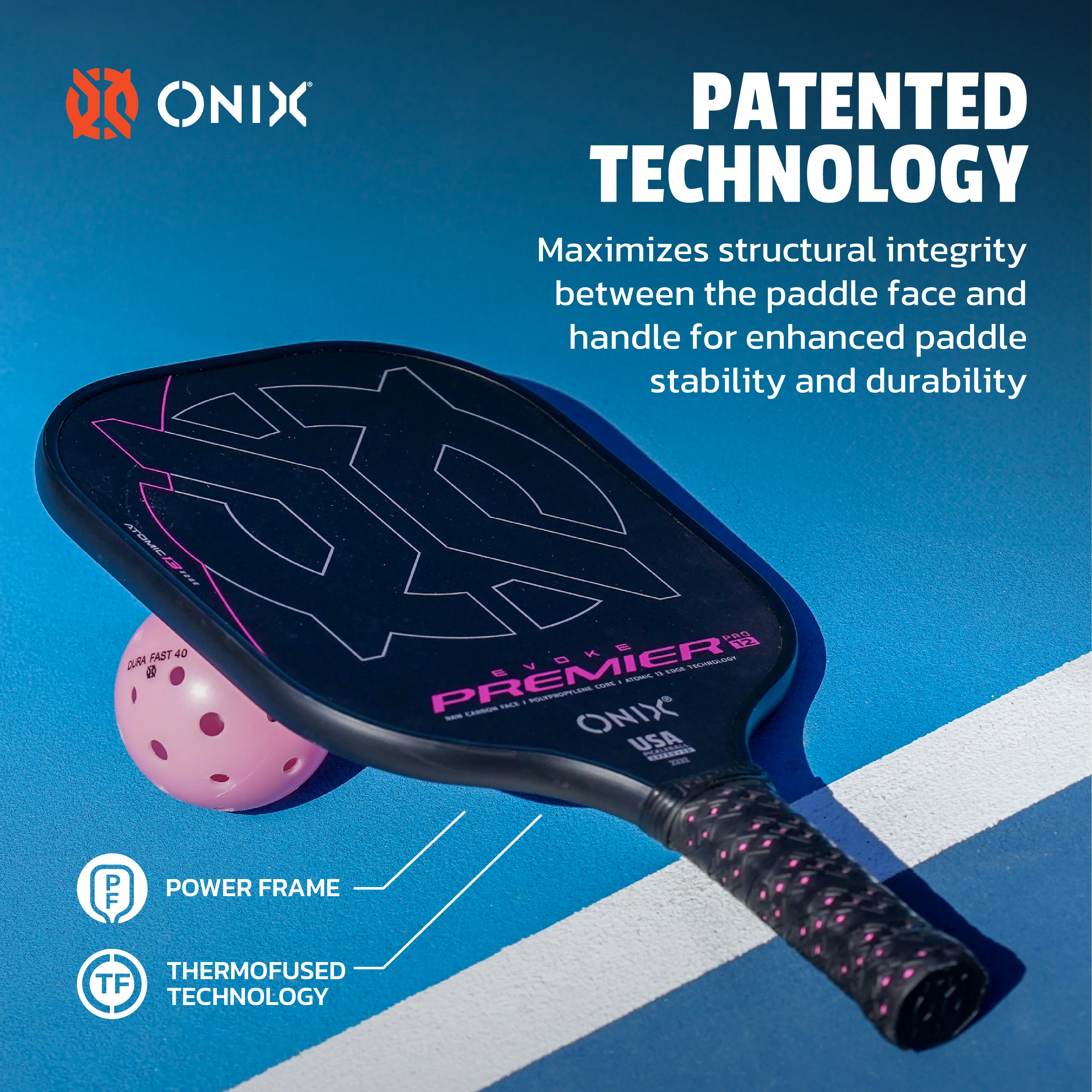 Evoke Premier Raw Carbon Pickleball Paddle - Image 4