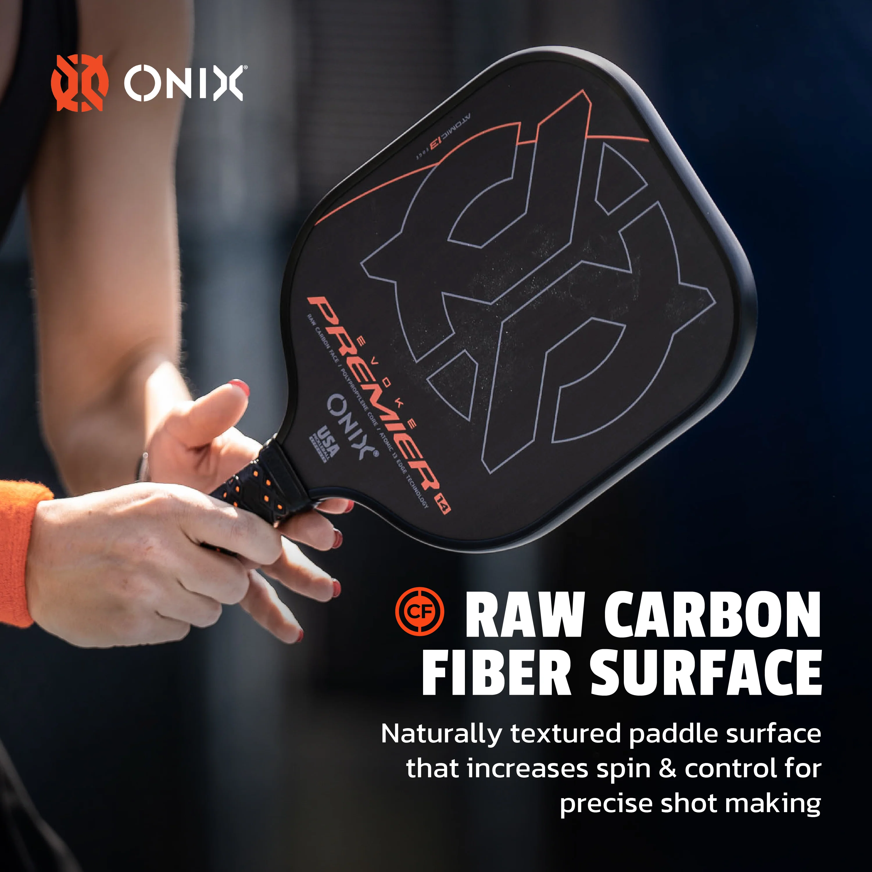 Evoke Premier Raw Carbon Pickleball Paddle - Image 45